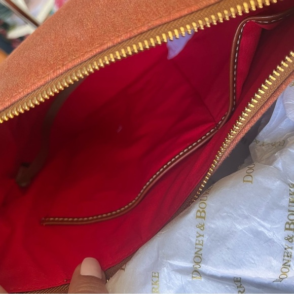 Dooney & Bourke Burnt Orange Pebble Leather Crossbody Bag  Dooney & Bourke Burnt Orange Shoulder Bag